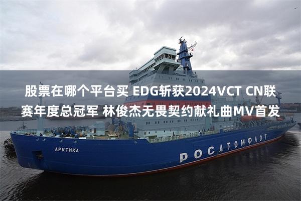 股票在哪个平台买 EDG斩获2024VCT CN联赛年度总冠军 林俊杰无畏契约献礼曲MV首发