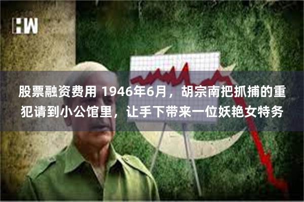 股票融资费用 1946年6月，胡宗南把抓捕的重犯请到小公馆里